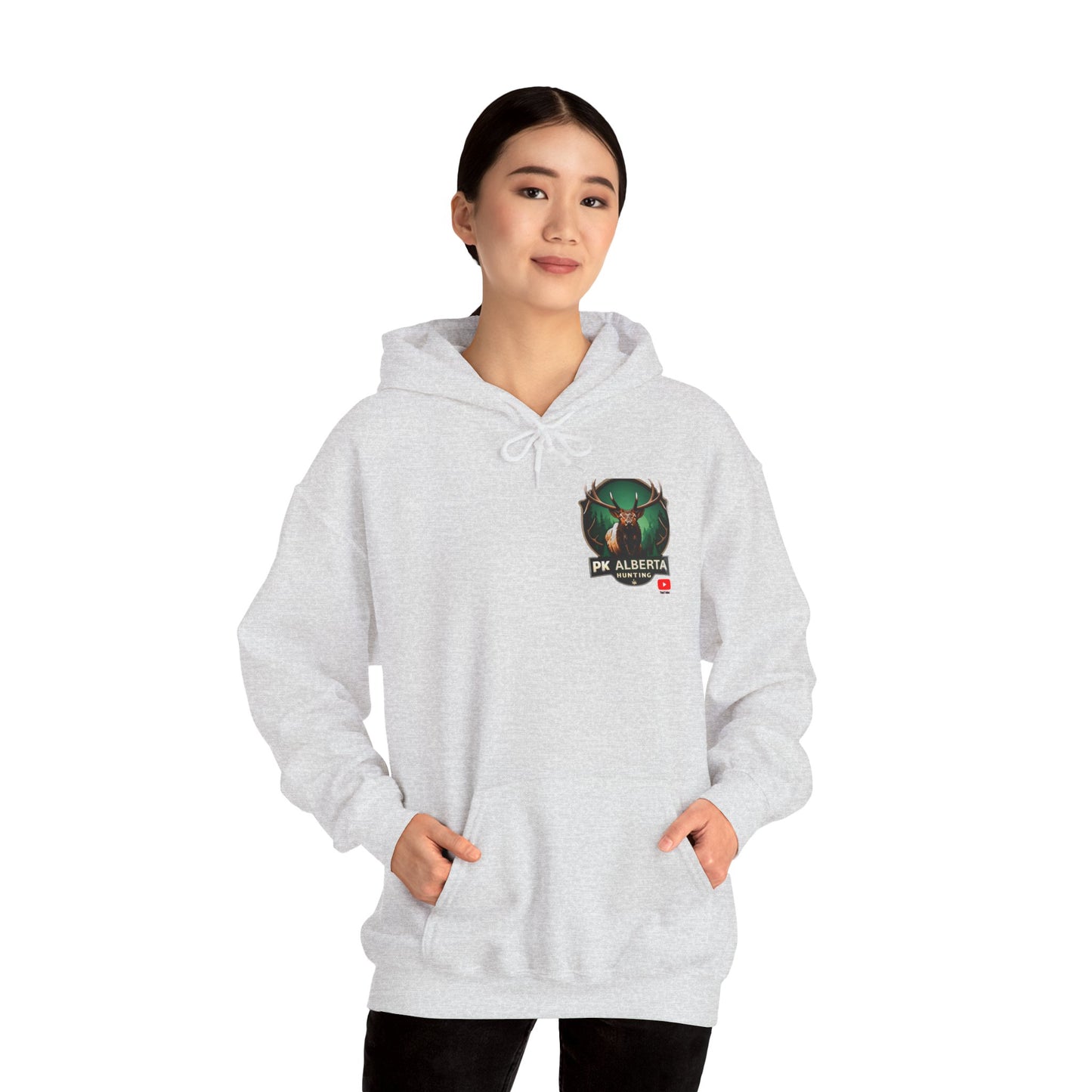PK Alberta Hunting Small Logo Unisex Heavy Blend™ Hooded Sweatshirt