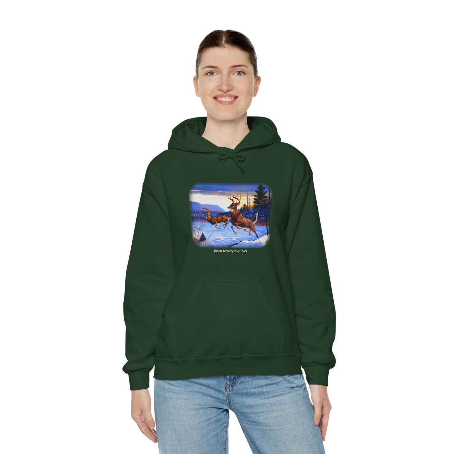 Elk_07 Unisex Heavy Blend™ Hooded Sweatshirt
