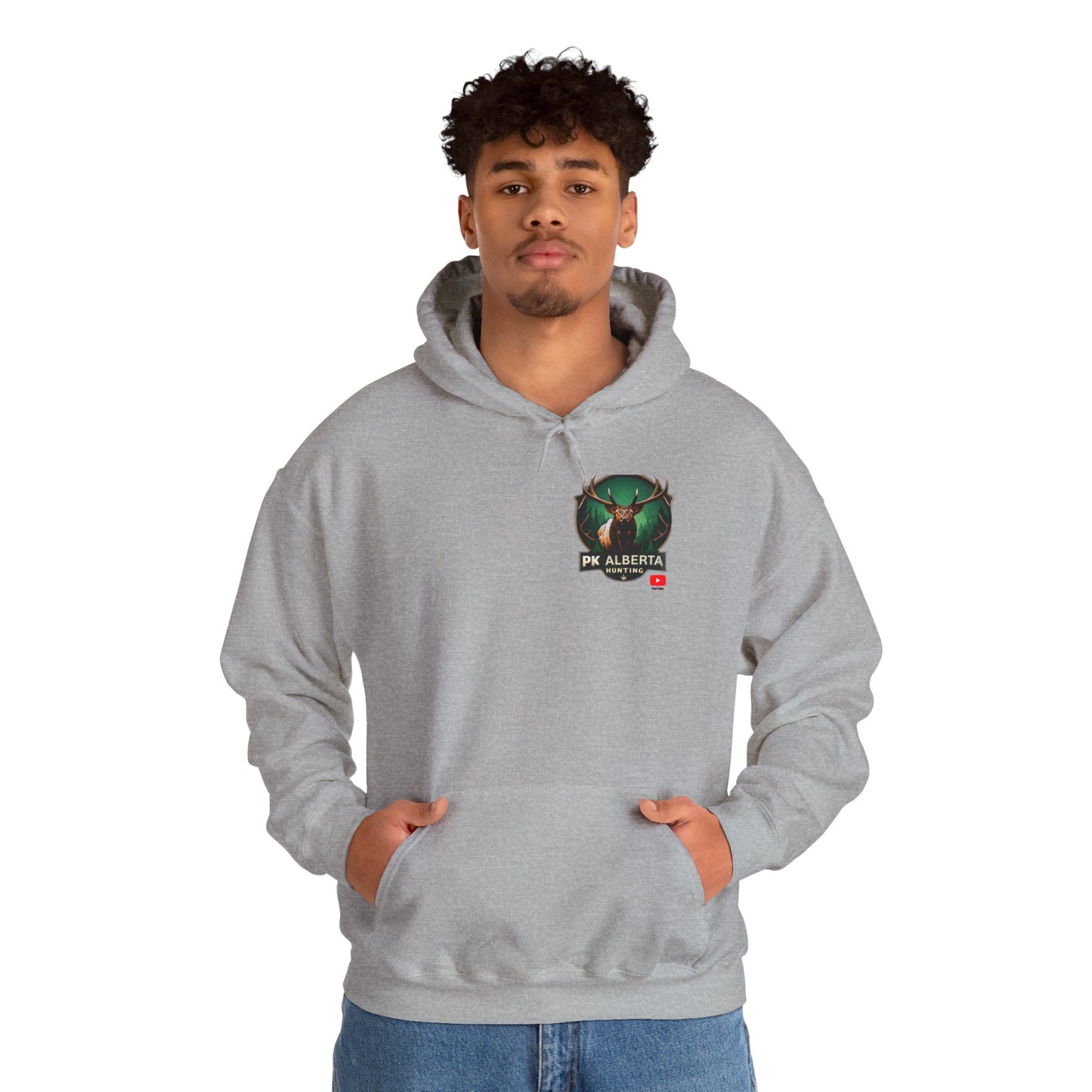 PK Alberta Hunting Small Logo Unisex Heavy Blend™ Hooded Sweatshirt