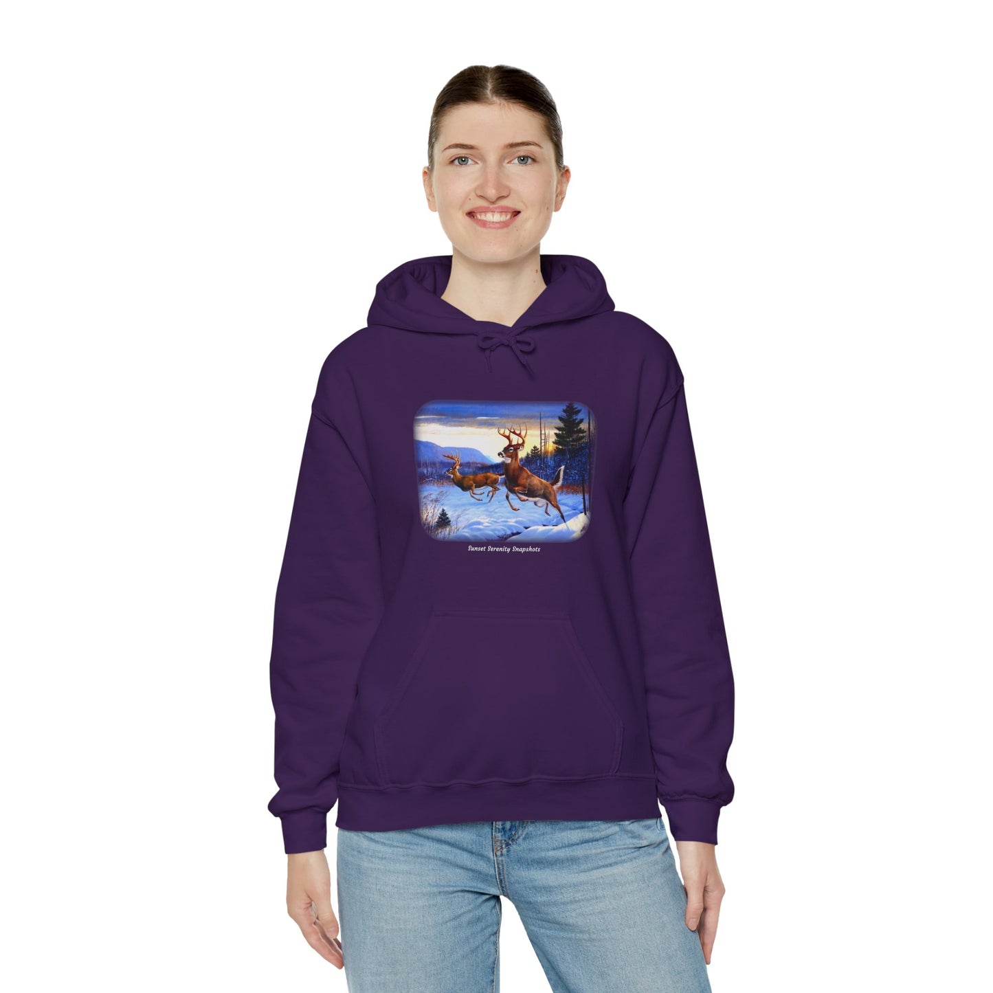 Elk_07 Unisex Heavy Blend™ Hooded Sweatshirt