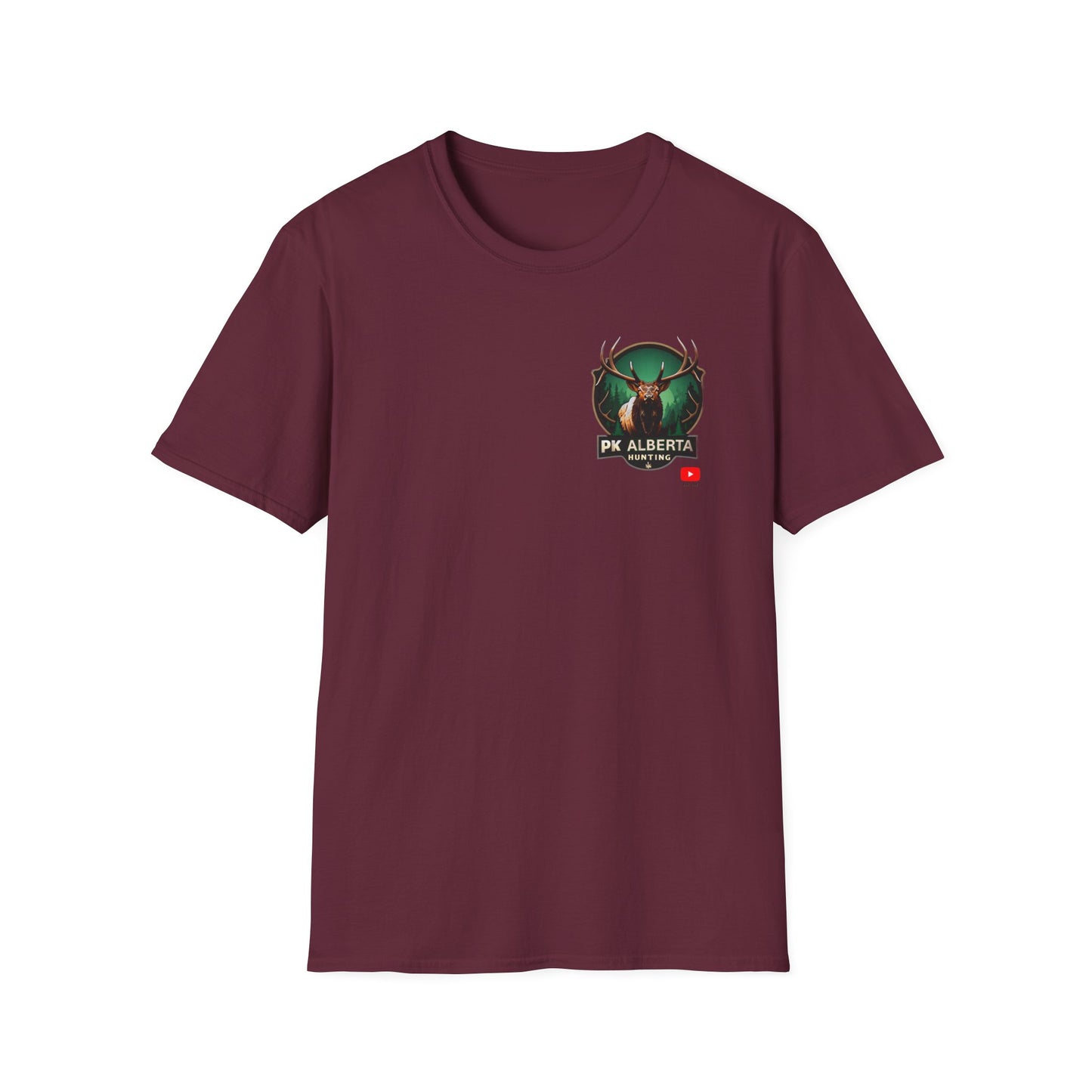PK Alberta Hunting Small Logo Unisex Softstyle T-Shirt