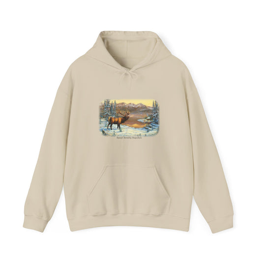 Elk_03 Unisex Heavy Blend™ Hooded Sweatshirt