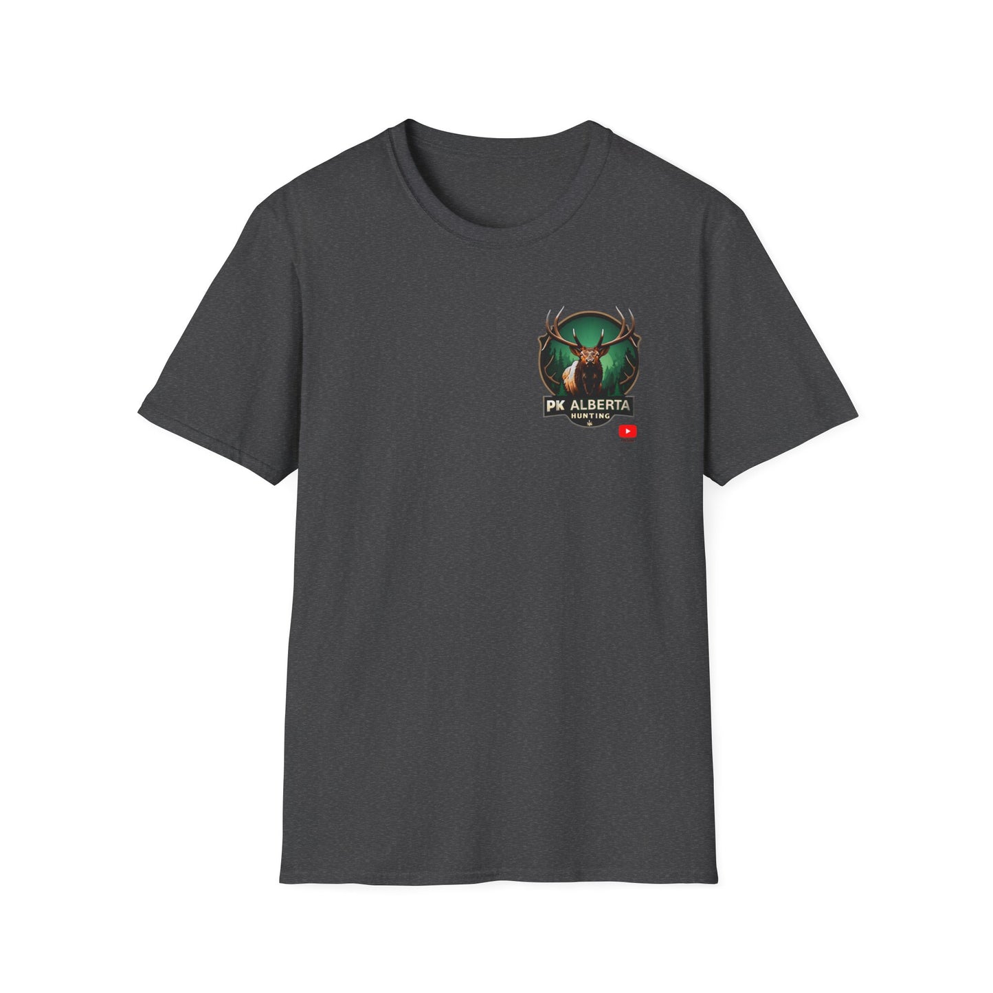 PK Alberta Hunting Small Logo Unisex Softstyle T-Shirt