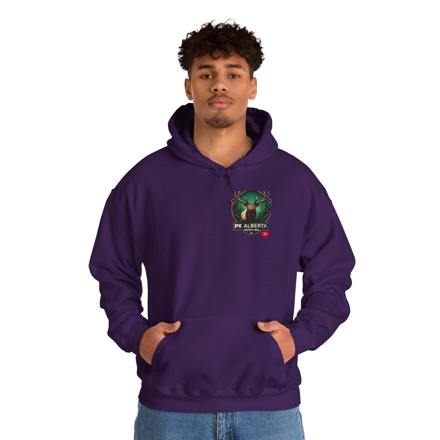PK Alberta Hunting Small Logo Unisex Heavy Blend™ Hooded Sweatshirt