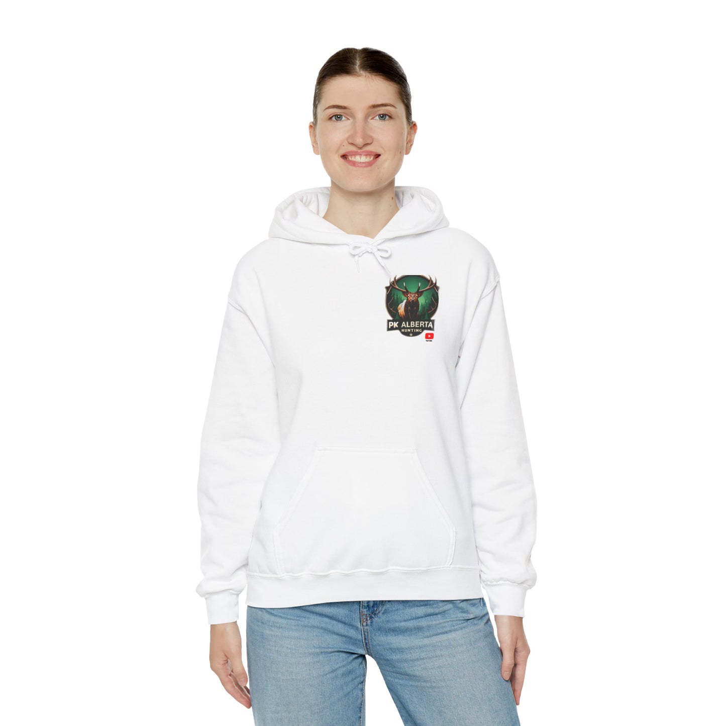 PK Alberta Hunting Small Logo Unisex Heavy Blend™ Hooded Sweatshirt
