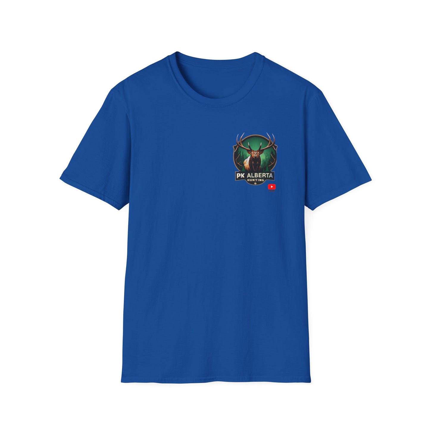 PK Alberta Hunting Small Logo Unisex Softstyle T-Shirt