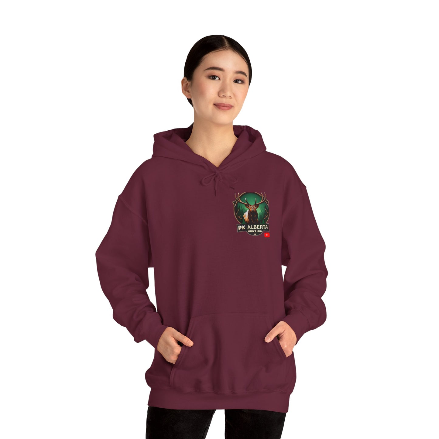 PK Alberta Hunting Small Logo Unisex Heavy Blend™ Hooded Sweatshirt