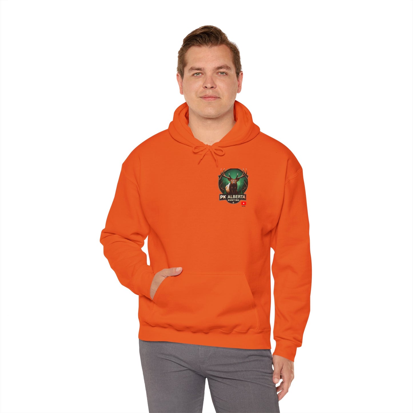PK Alberta Hunting Small Logo Unisex Heavy Blend™ Hooded Sweatshirt
