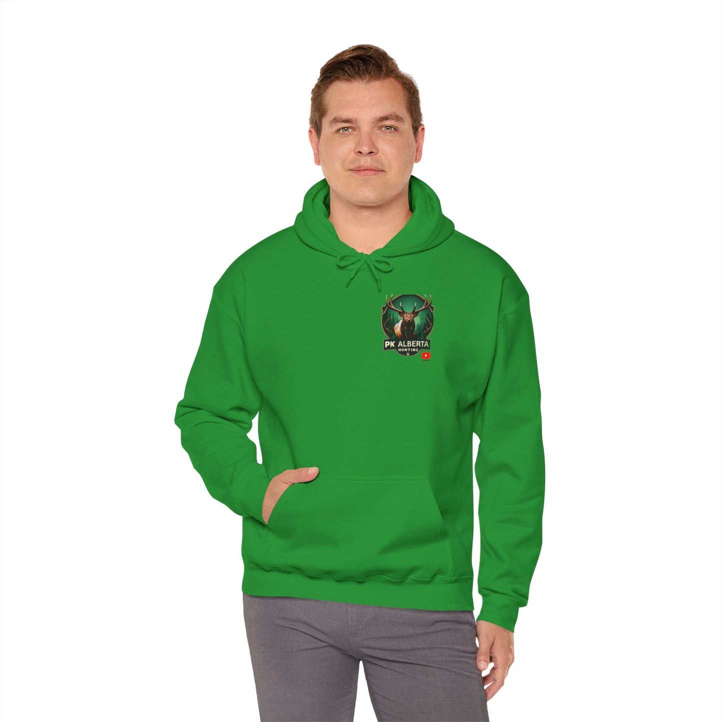 PK Alberta Hunting Small Logo Unisex Heavy Blend™ Hooded Sweatshirt