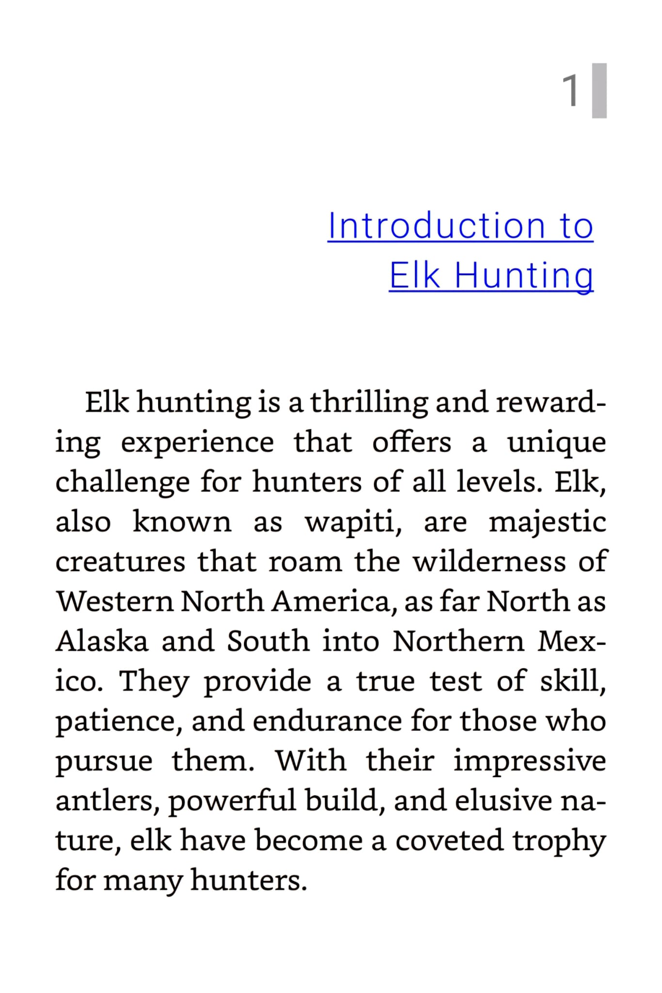 Elk Hunting Tips And Information; A Guide To success in the Field (Printed Book)