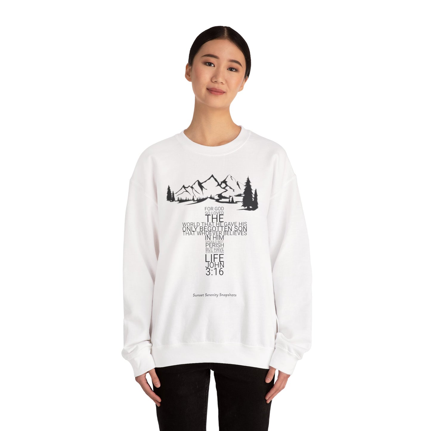 John 3:16 Unisex Heavy Blend™ Crewneck Sweatshirt