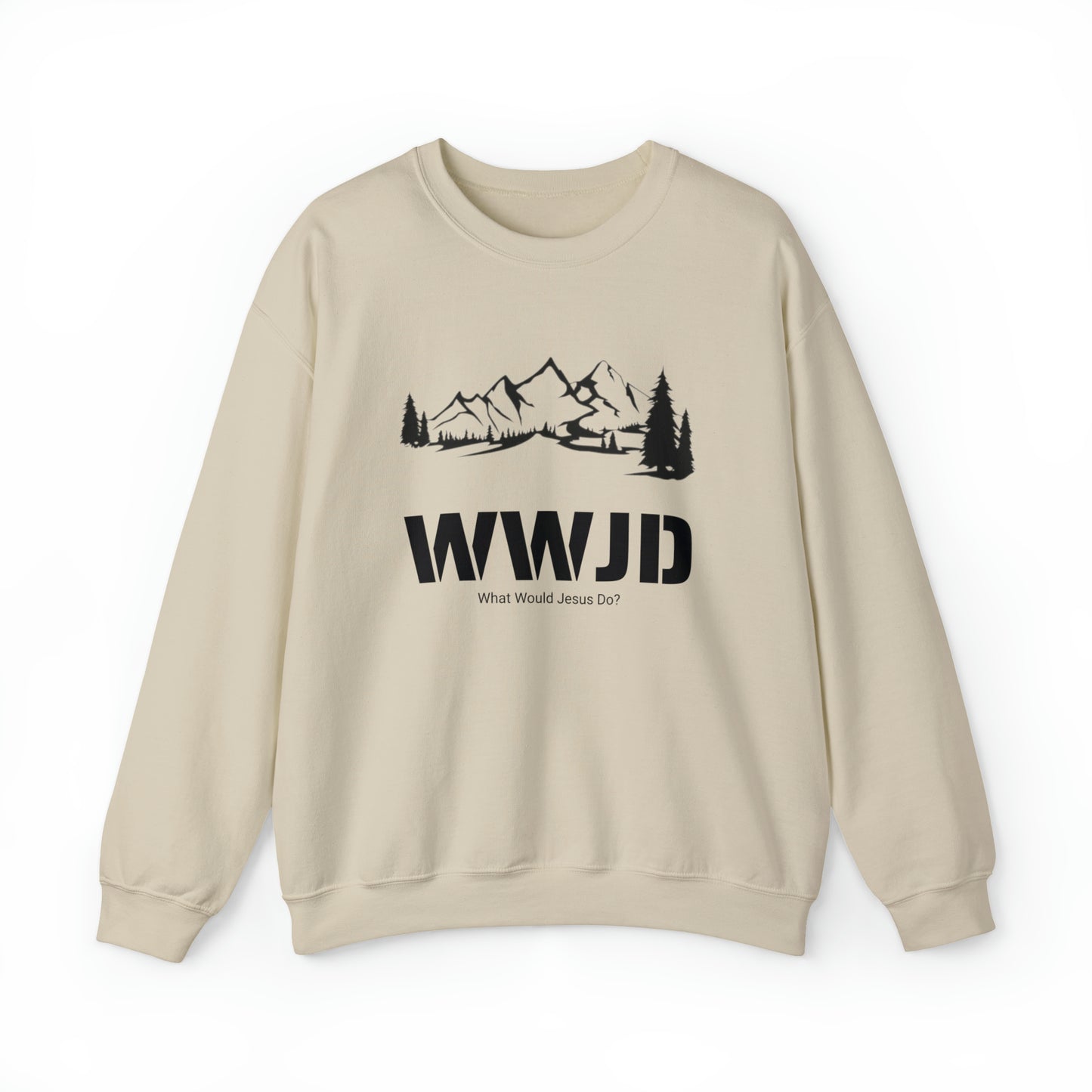 WWJD Unisex Heavy Blend™ Crewneck Sweatshirt