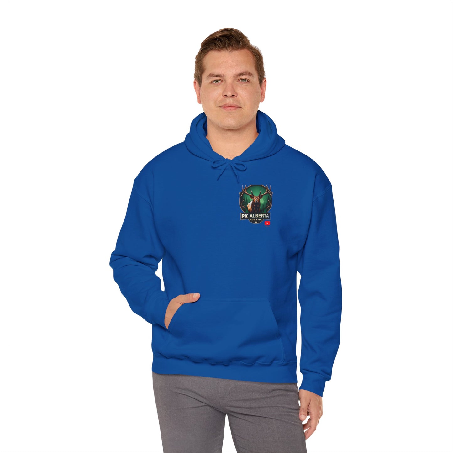 PK Alberta Hunting Small Logo Unisex Heavy Blend™ Hooded Sweatshirt