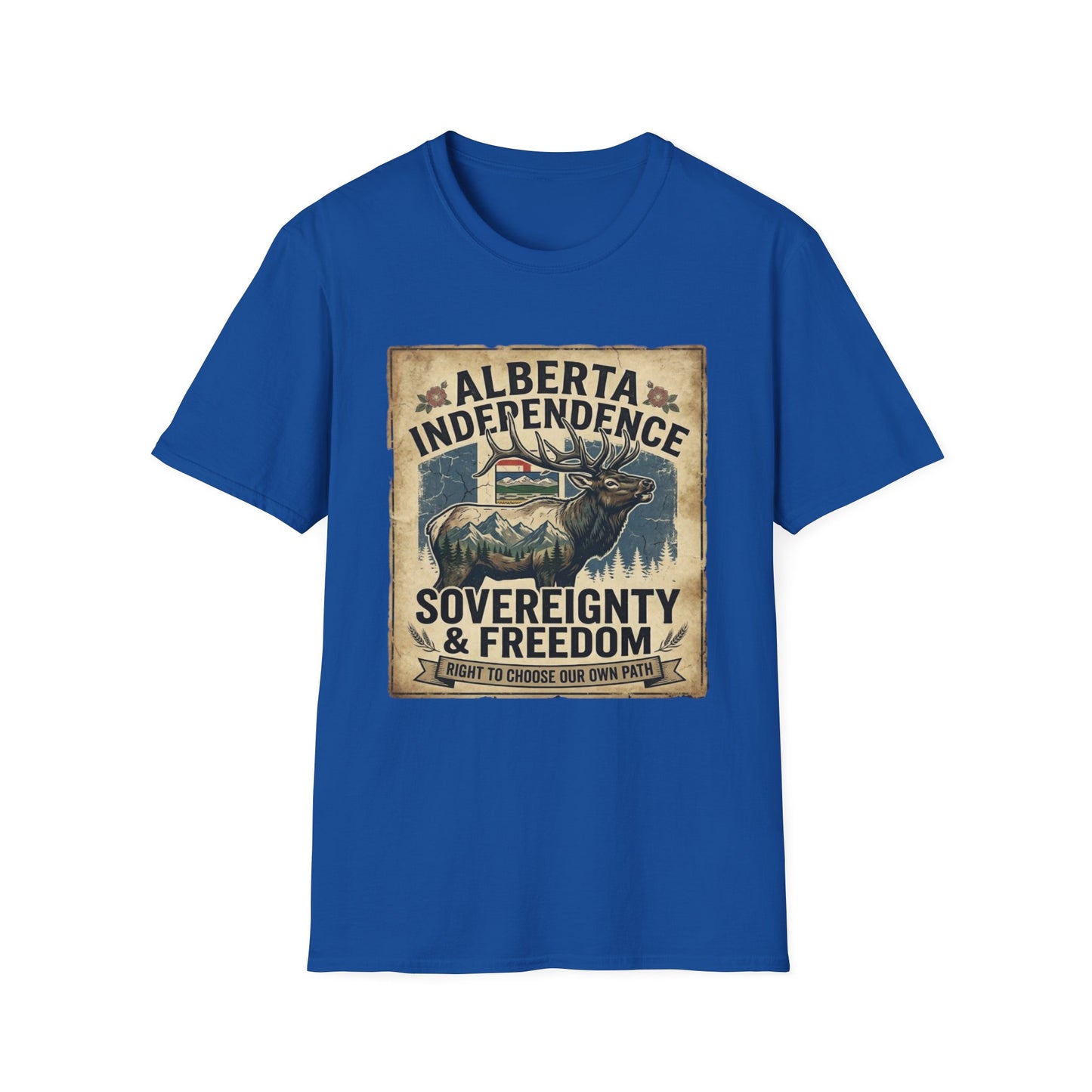 Alberta Independence Elk T-Shirt — Rocky Mountains Support Tee