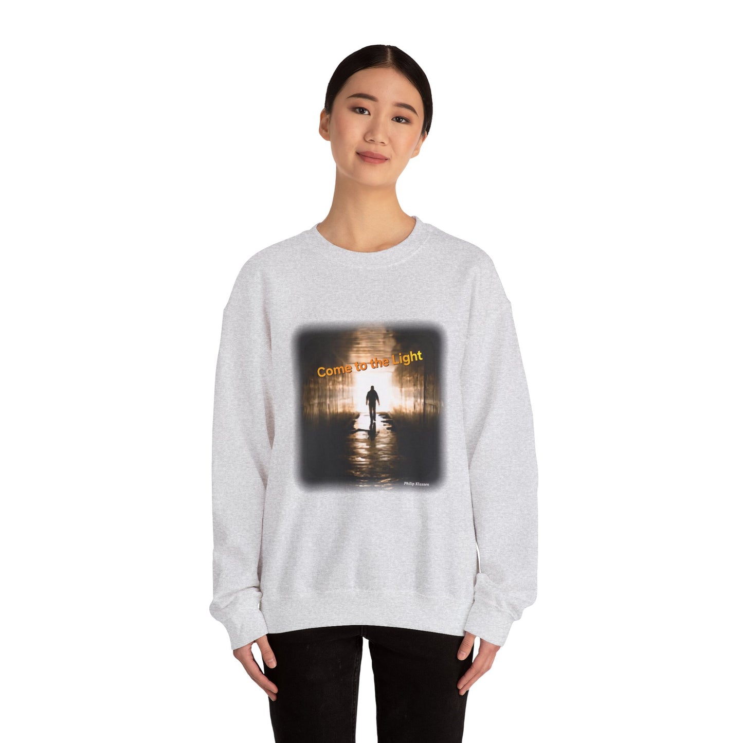 Sweatshirt with 'Come to the Light' Lyrics and Album Cover