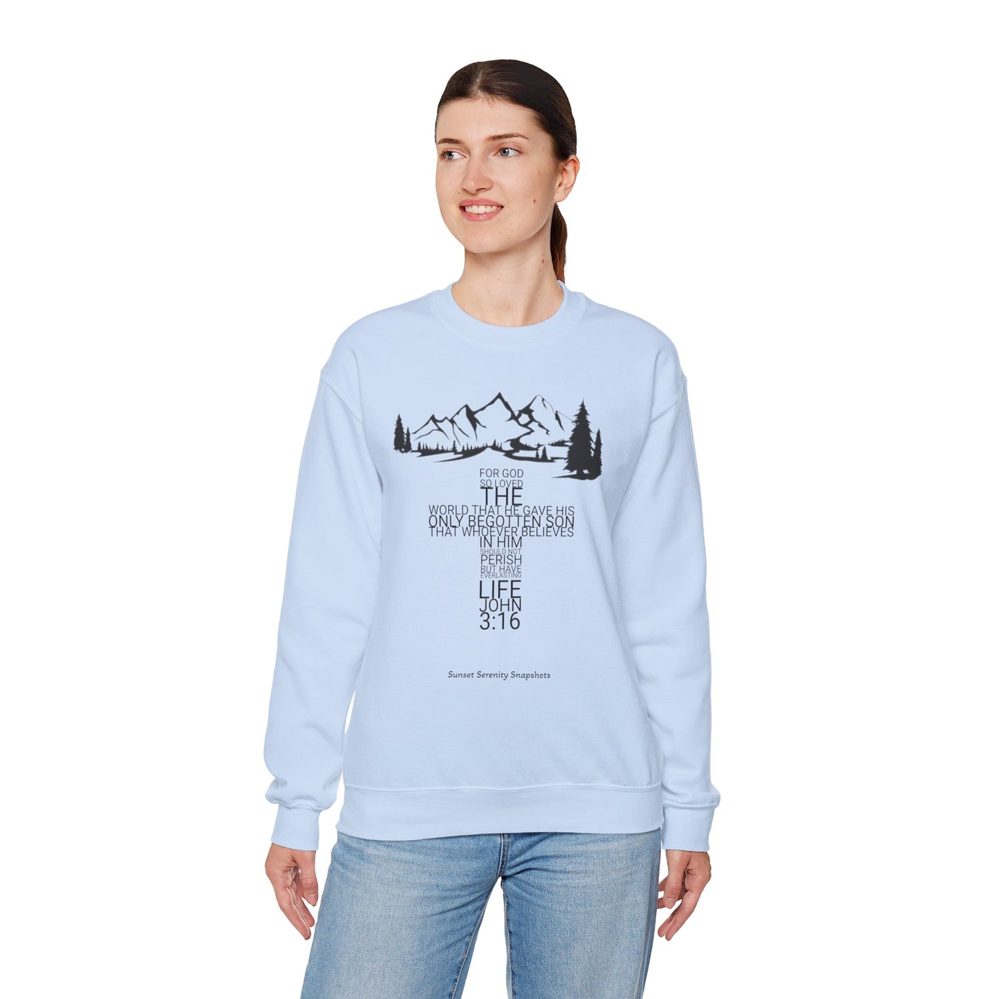 John 3:16 Unisex Heavy Blend™ Crewneck Sweatshirt