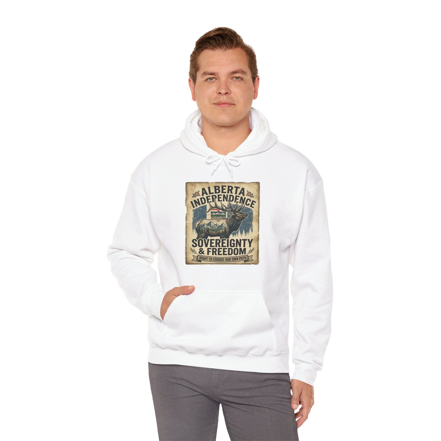 Alberta Independence Hoodie — Bull Elk