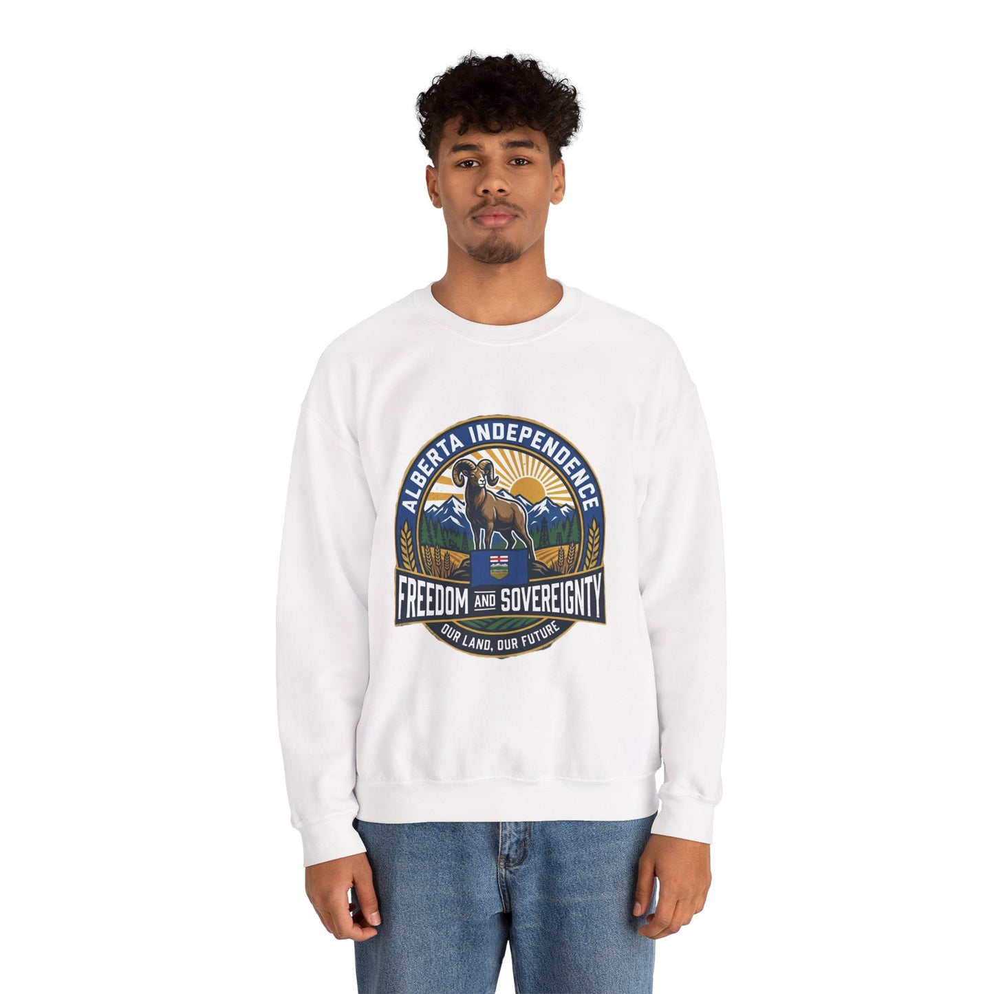 Alberta Independence Flag Sweatshirt — Bighorn Sheep
