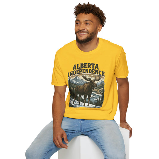 Alberta Independence Moose T-Shirt — Bull Moose Graphic Tee