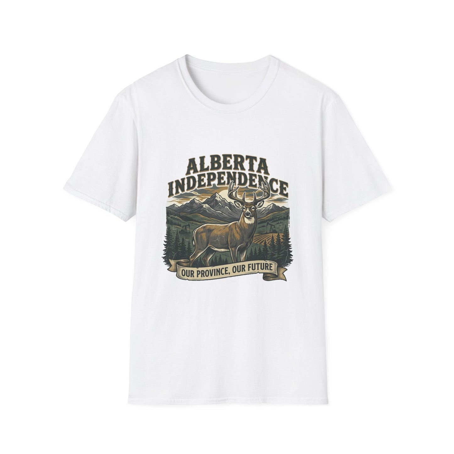 Alberta Independence Buck T-Shirt — Supporting Alberta Sovereignty