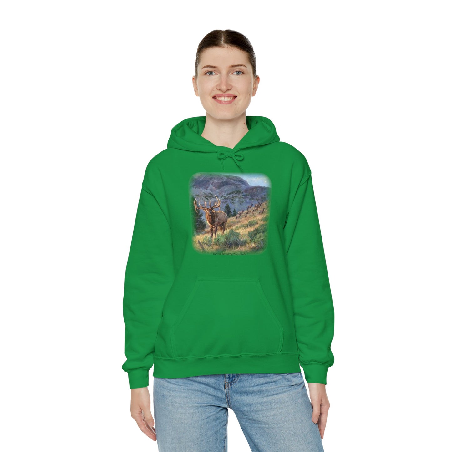 Elk_07 Unisex Heavy Blend™ Hooded Sweatshirt