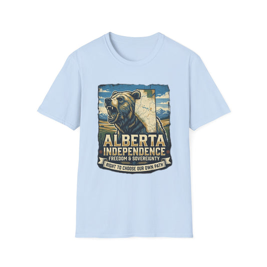Alberta Independence Grizzly T-Shirt — Support Alberta with Provincial Outline