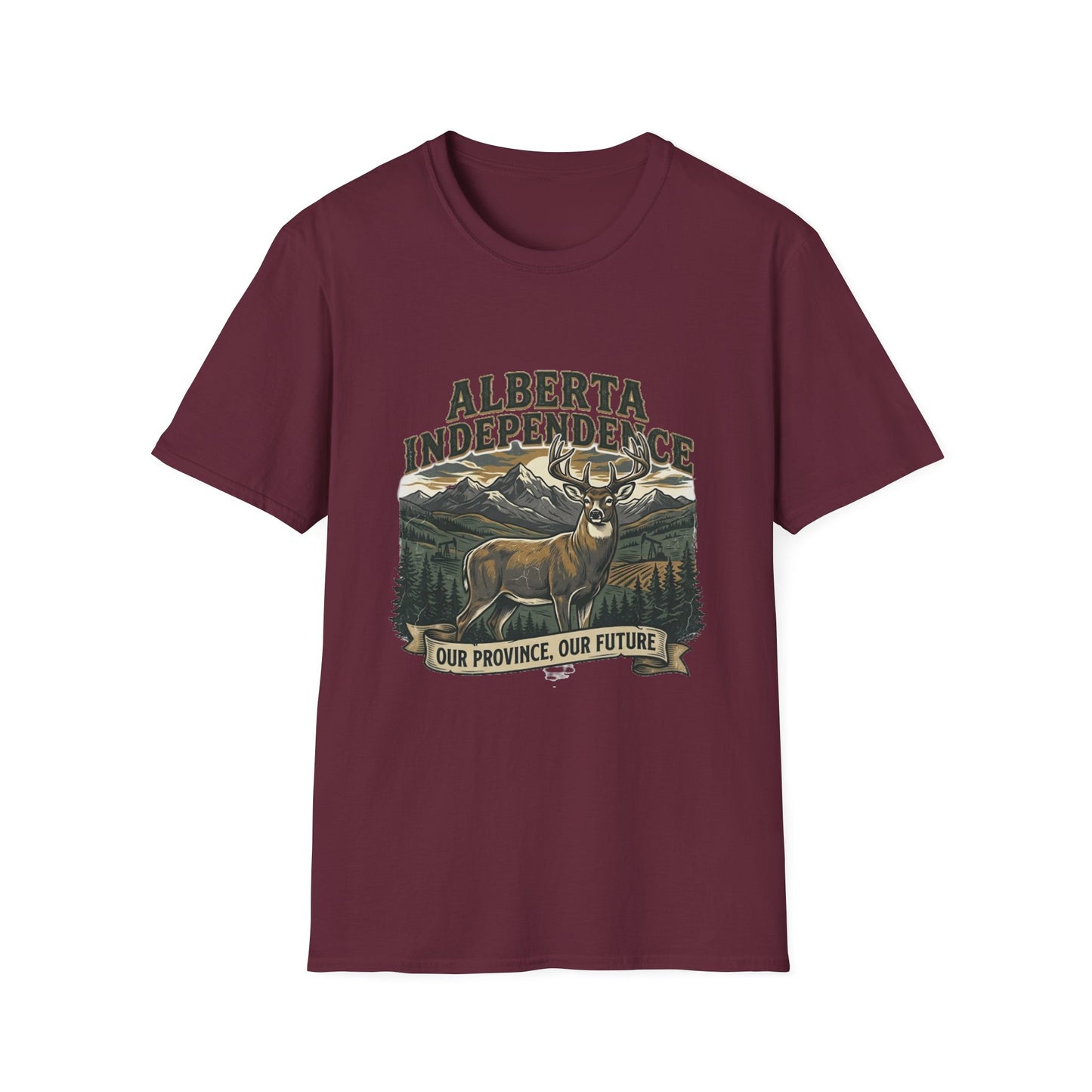 Alberta Independence Buck T-Shirt — Supporting Alberta Sovereignty