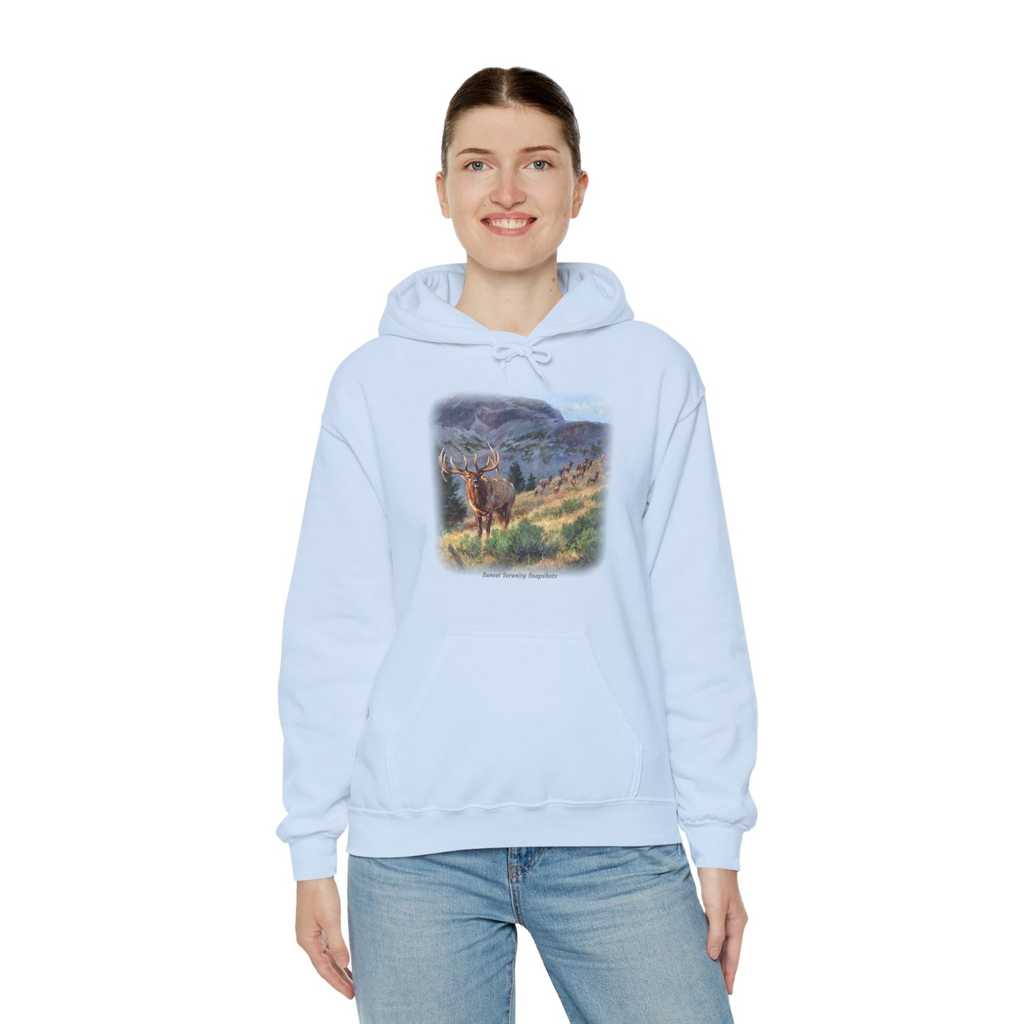 Elk_07 Unisex Heavy Blend™ Hooded Sweatshirt