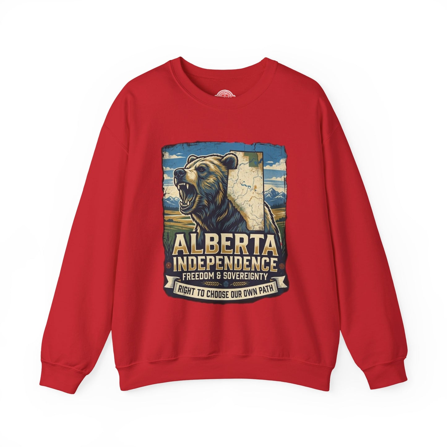 Alberta Independence Crewneck Sweatshirt — Grizzly Bear