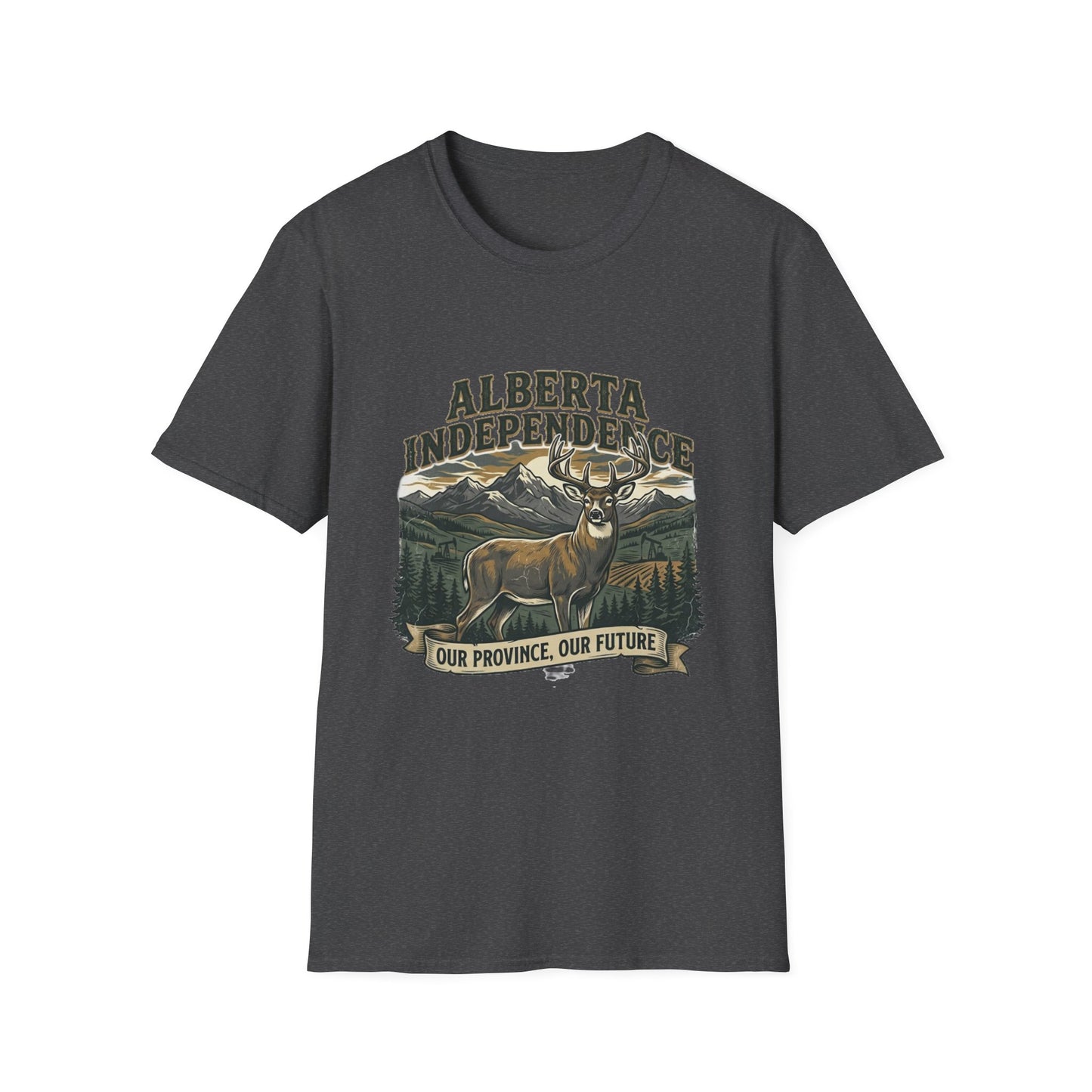 Alberta Independence Buck T-Shirt — Supporting Alberta Sovereignty