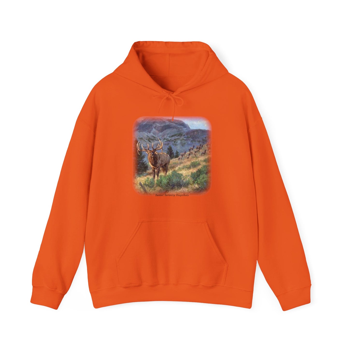 Elk_07 Unisex Heavy Blend™ Hooded Sweatshirt