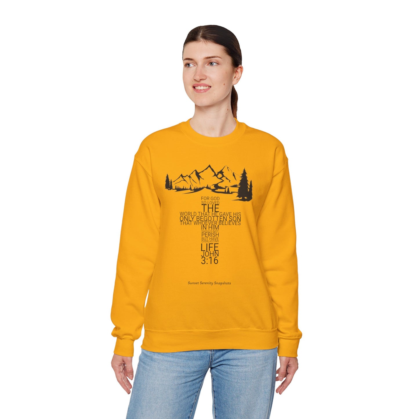John 3:16 Unisex Heavy Blend™ Crewneck Sweatshirt