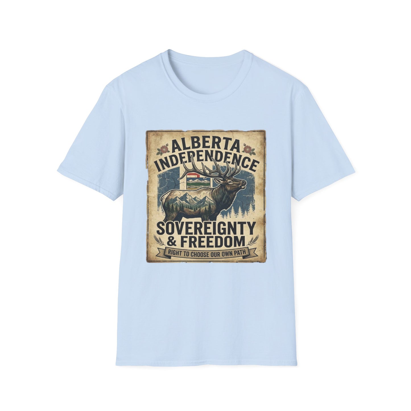 Alberta Independence Elk T-Shirt — Rocky Mountains Support Tee