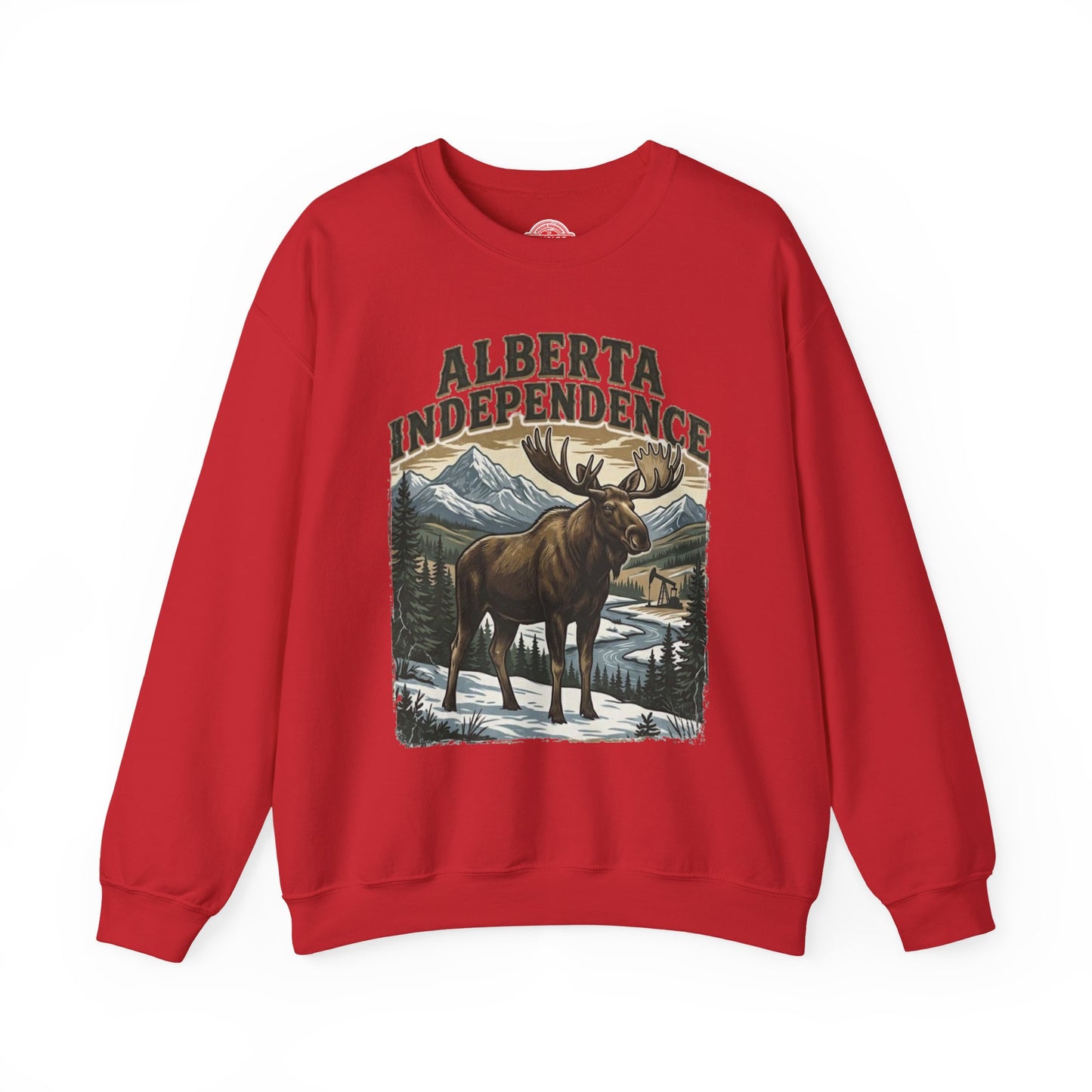 Alberta Independence Bull Moose Sweatshirt — Support Alberta Sovereignty