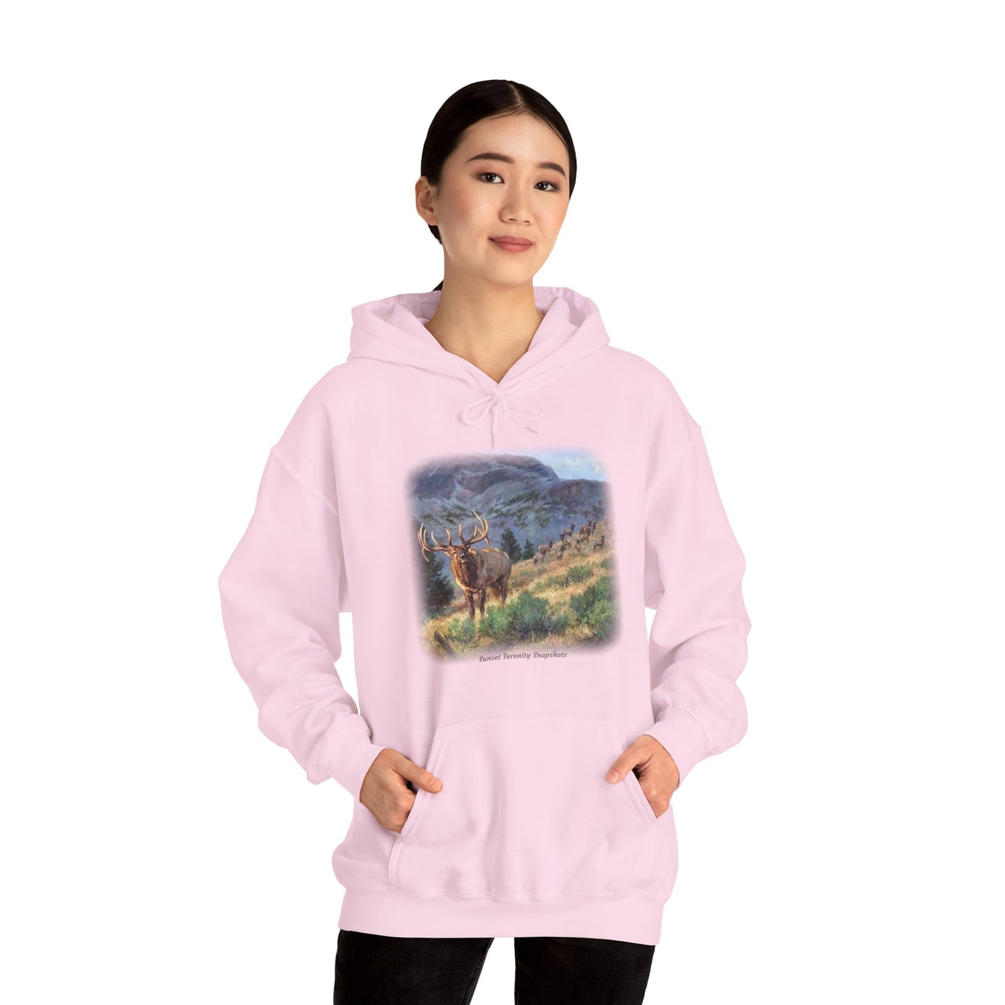 Elk_07 Unisex Heavy Blend™ Hooded Sweatshirt