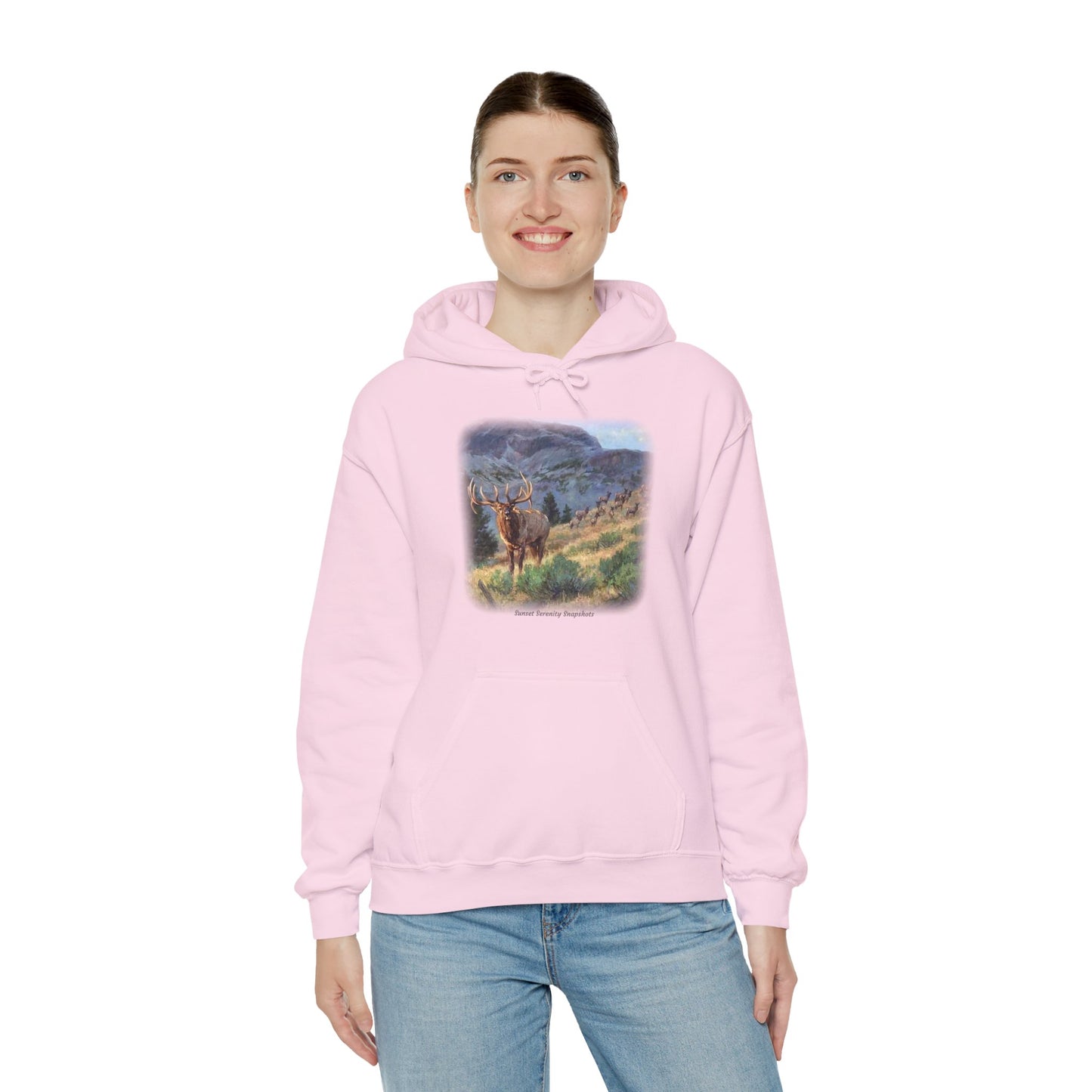 Elk_07 Unisex Heavy Blend™ Hooded Sweatshirt