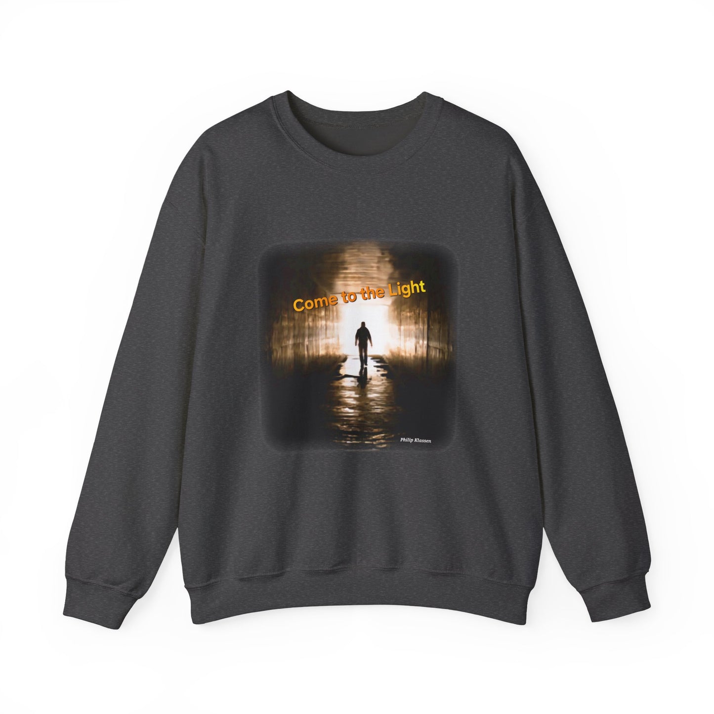 Sweatshirt with 'Come to the Light' Lyrics and Album Cover