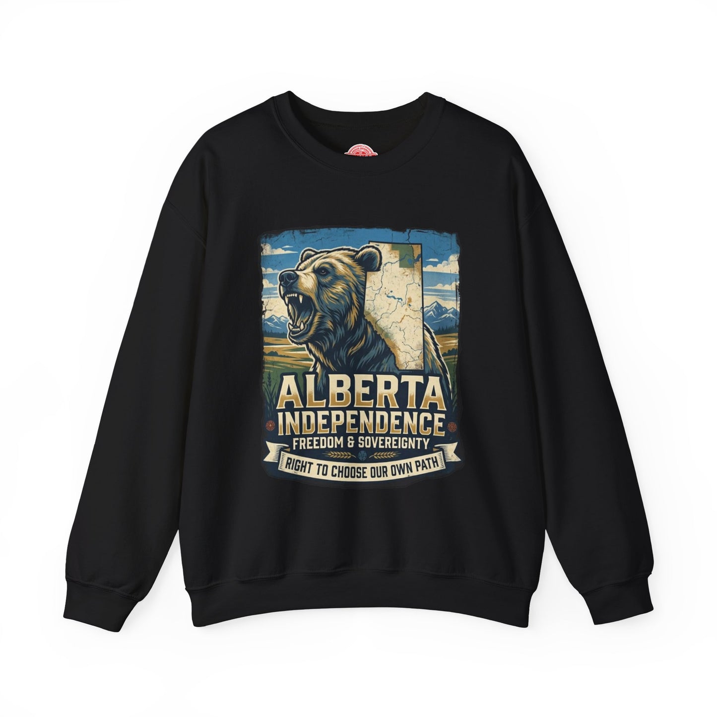 Alberta Independence Crewneck Sweatshirt — Grizzly Bear