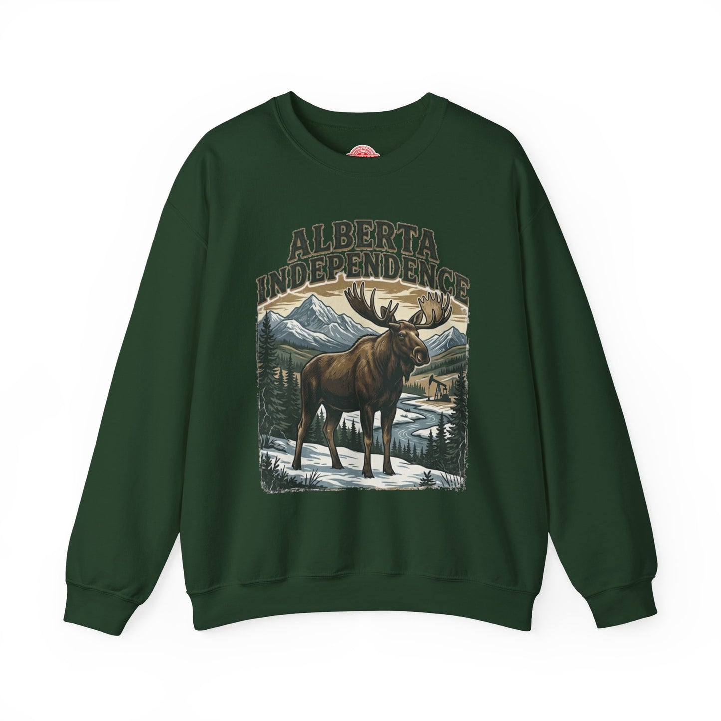 Alberta Independence Bull Moose Sweatshirt — Support Alberta Sovereignty
