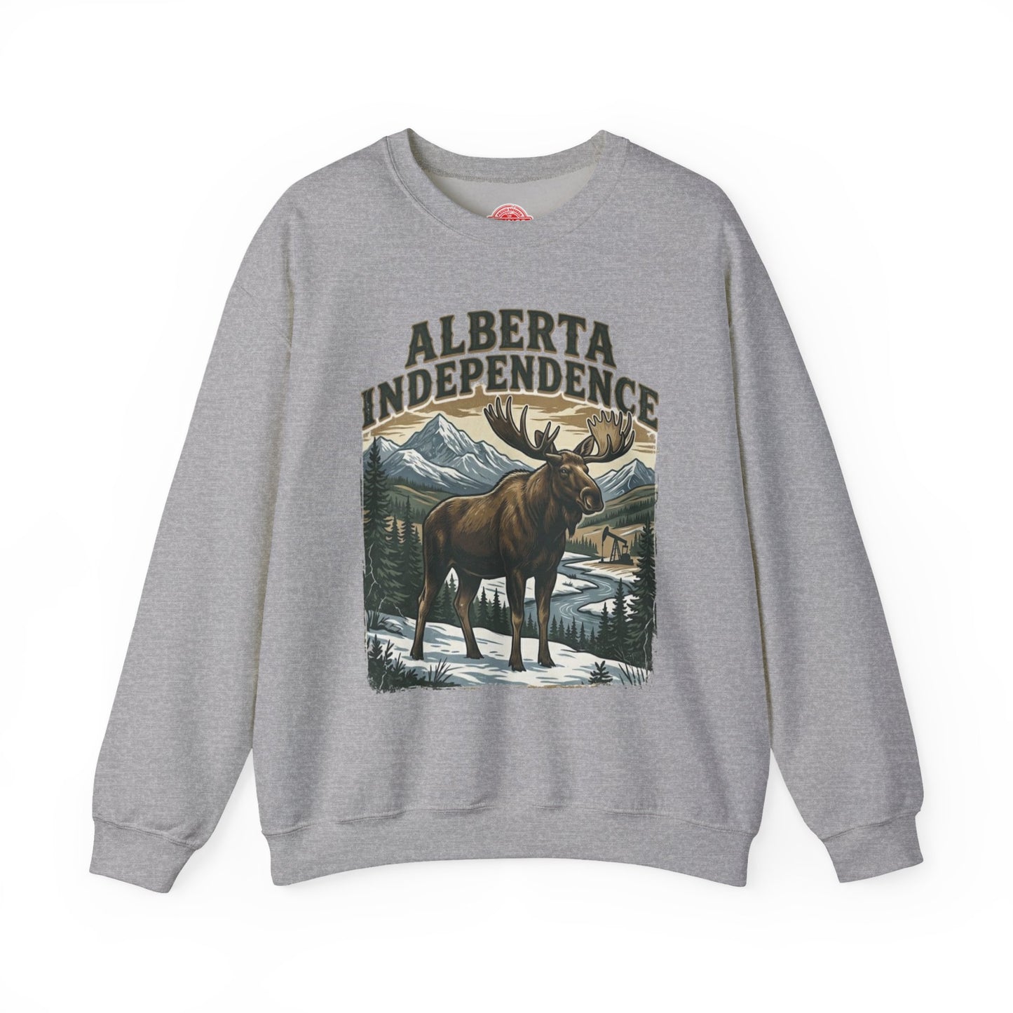 Alberta Independence Bull Moose Sweatshirt — Support Alberta Sovereignty