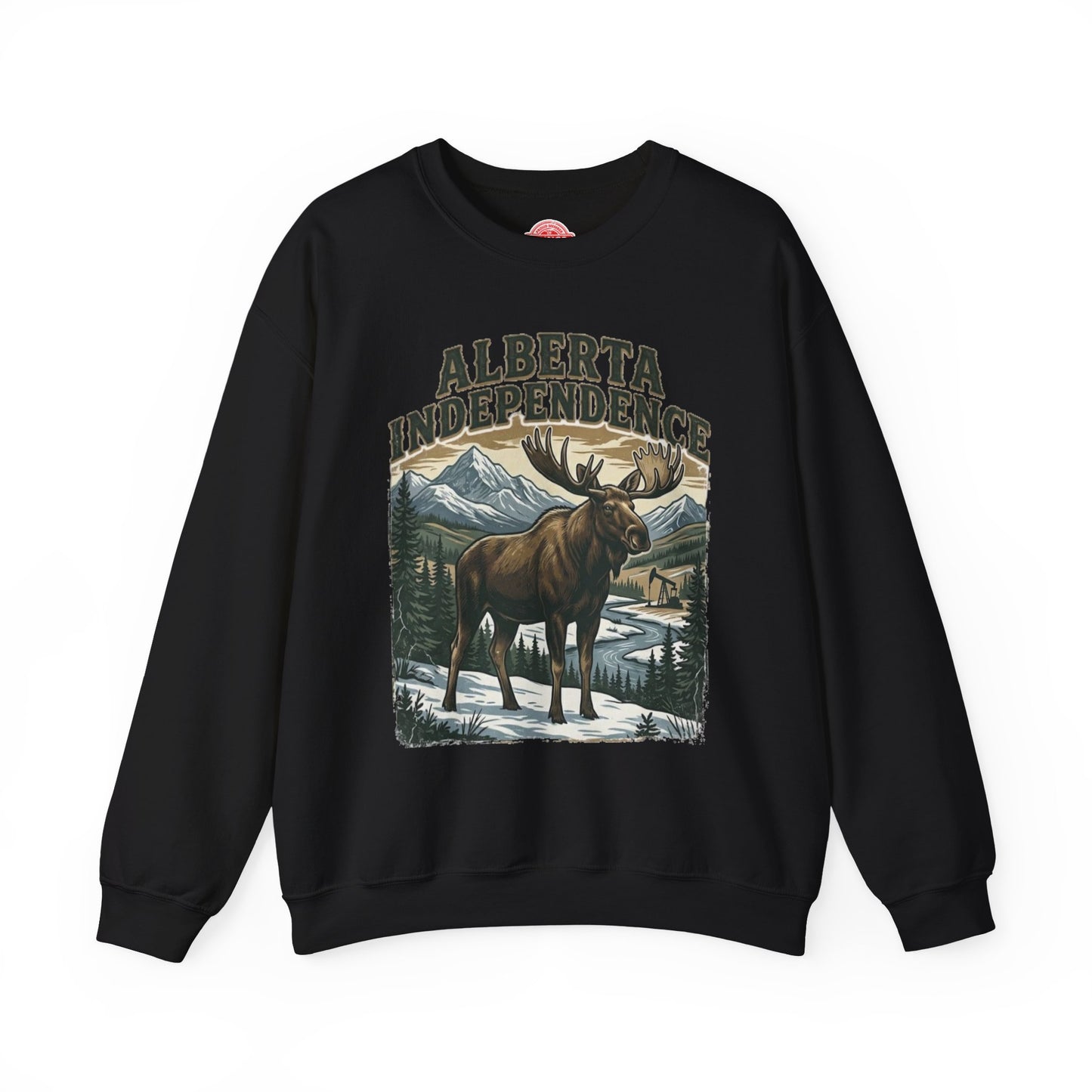 Alberta Independence Bull Moose Sweatshirt — Support Alberta Sovereignty