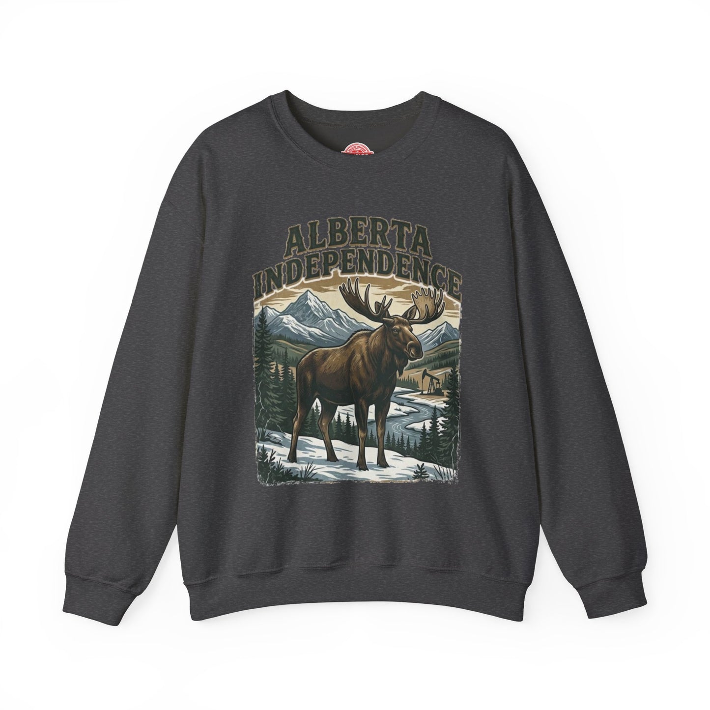 Alberta Independence Bull Moose Sweatshirt — Support Alberta Sovereignty