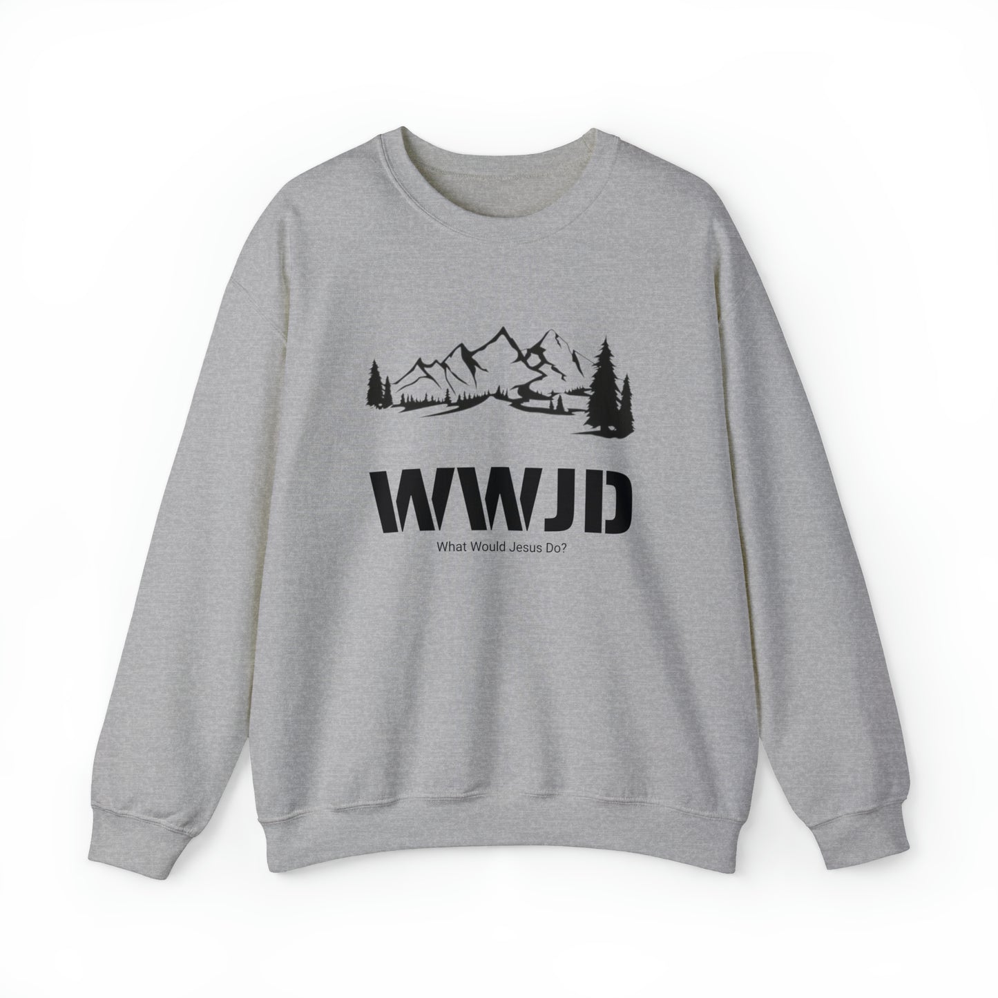 WWJD Unisex Heavy Blend™ Crewneck Sweatshirt