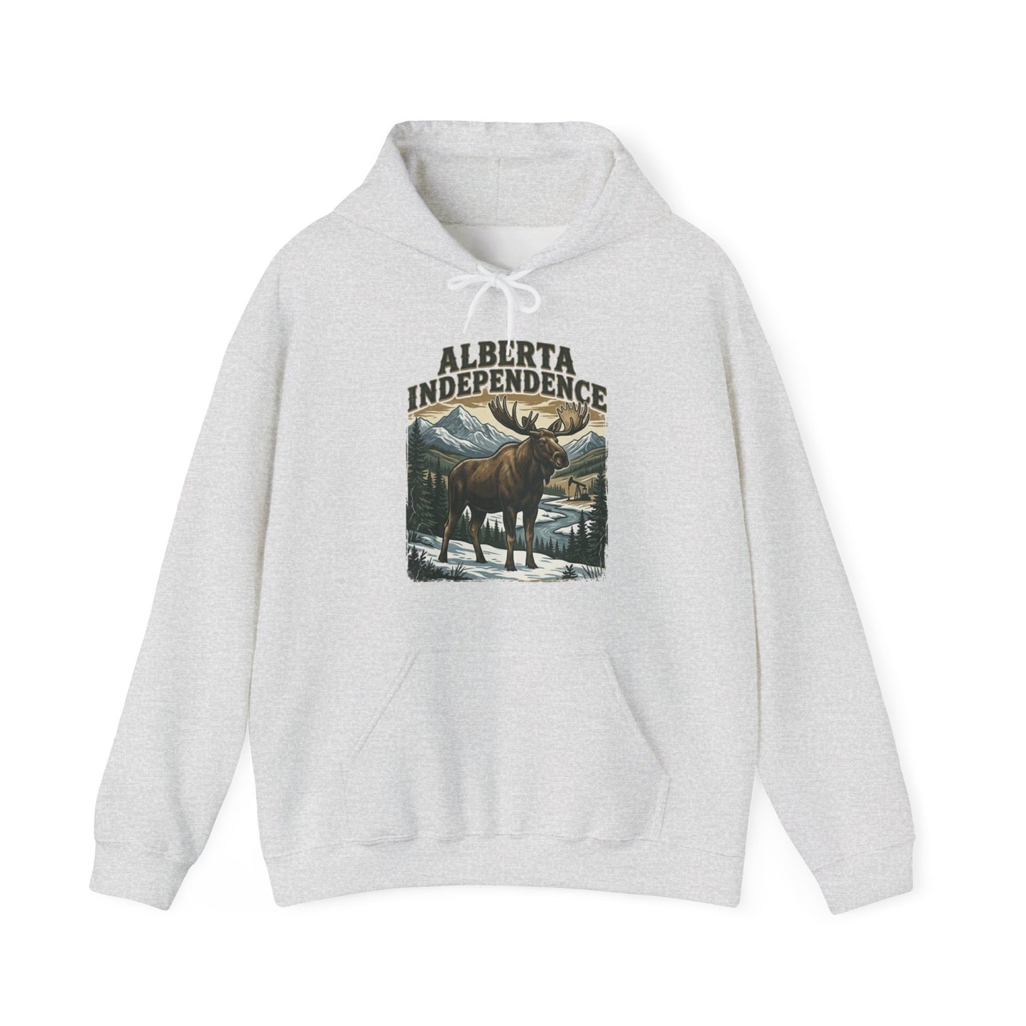 Alberta Independence Moose Hoodie — Supporting Alberta Independence with Bull Moose Design