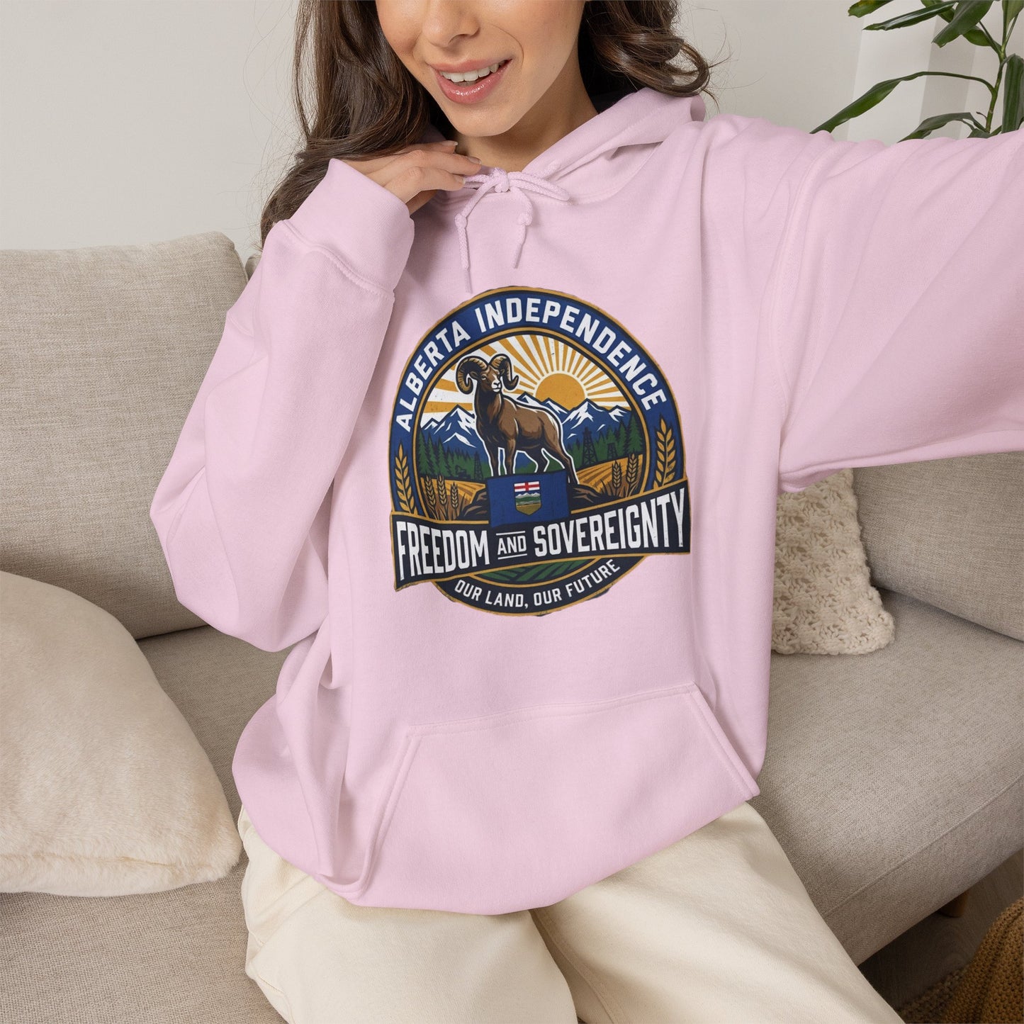 Alberta Independence Hoodie — Bighorn Sheep
