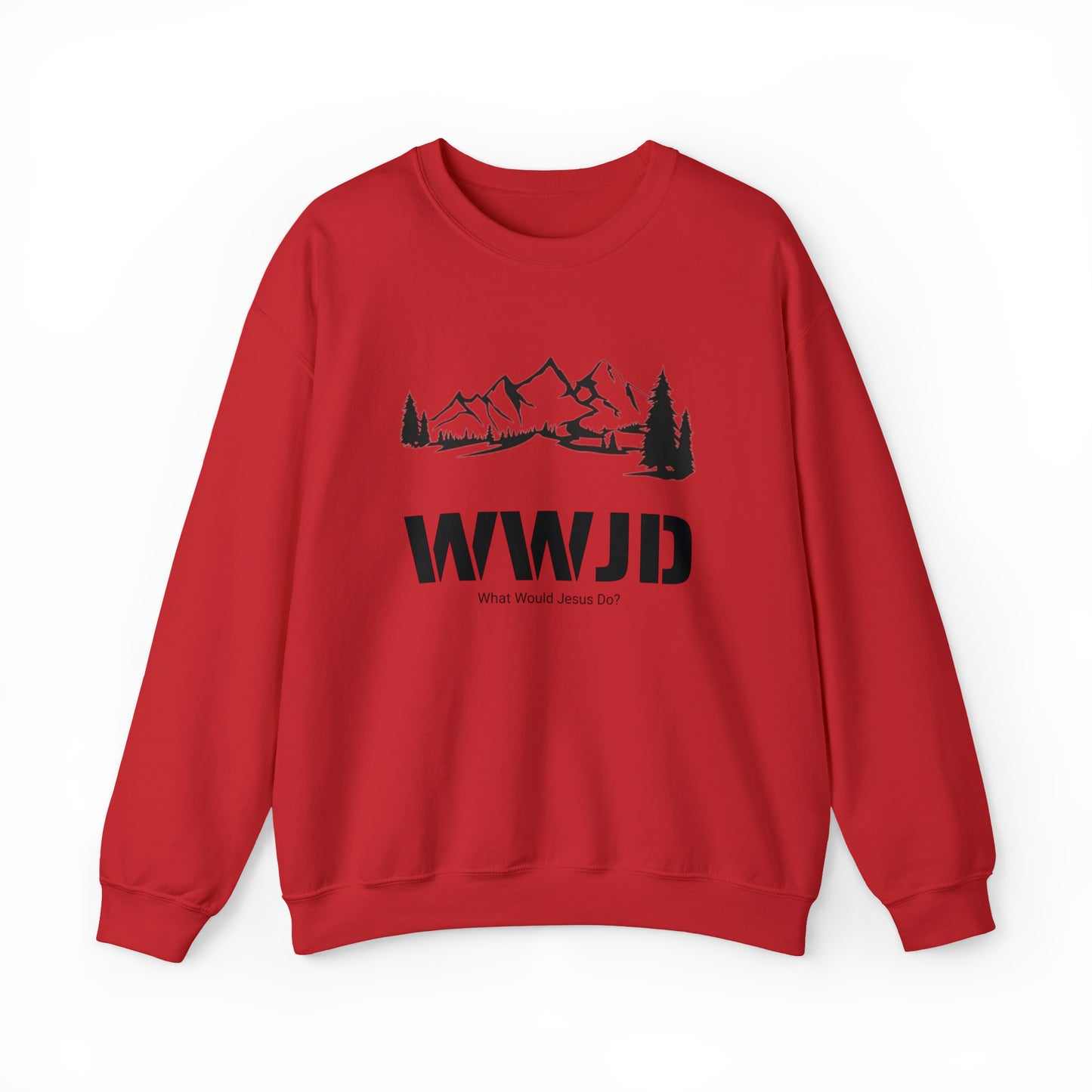 WWJD Unisex Heavy Blend™ Crewneck Sweatshirt