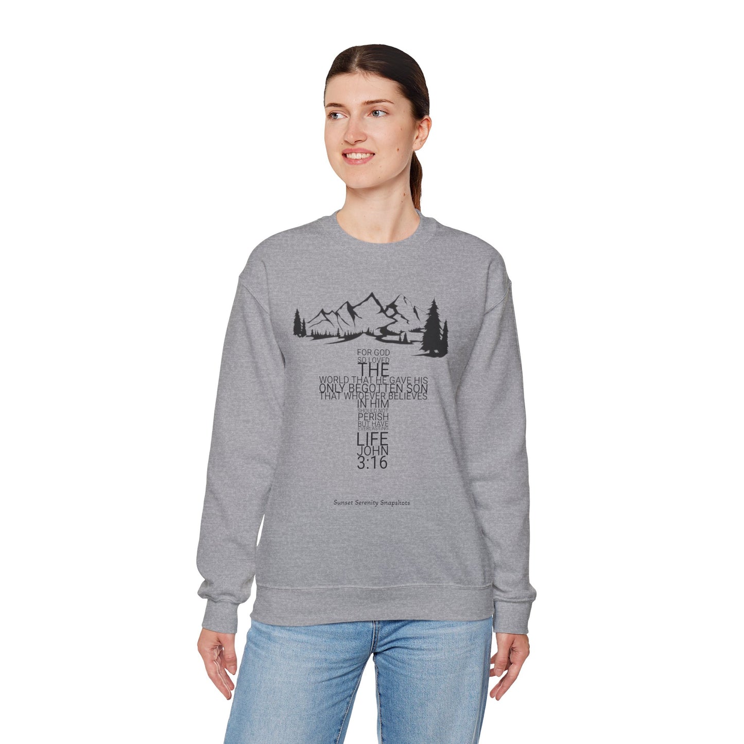 John 3:16 Unisex Heavy Blend™ Crewneck Sweatshirt