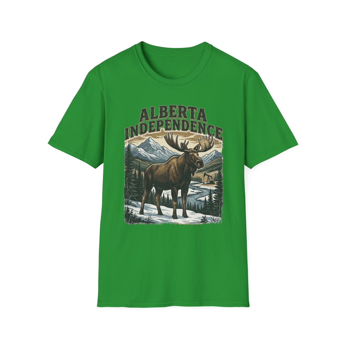 Alberta Independence Moose T-Shirt — Bull Moose Graphic Tee