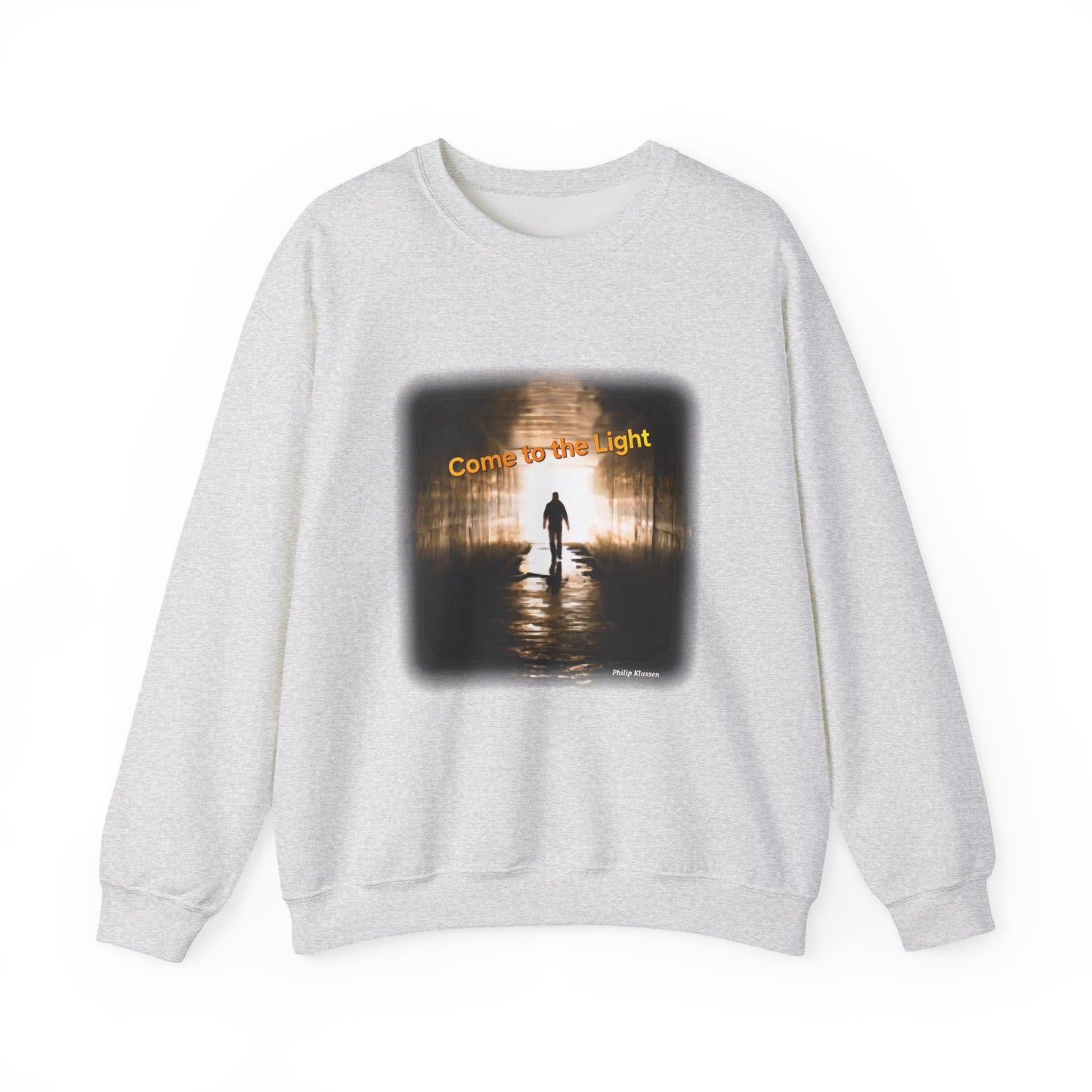 Sweatshirt with 'Come to the Light' Lyrics and Album Cover