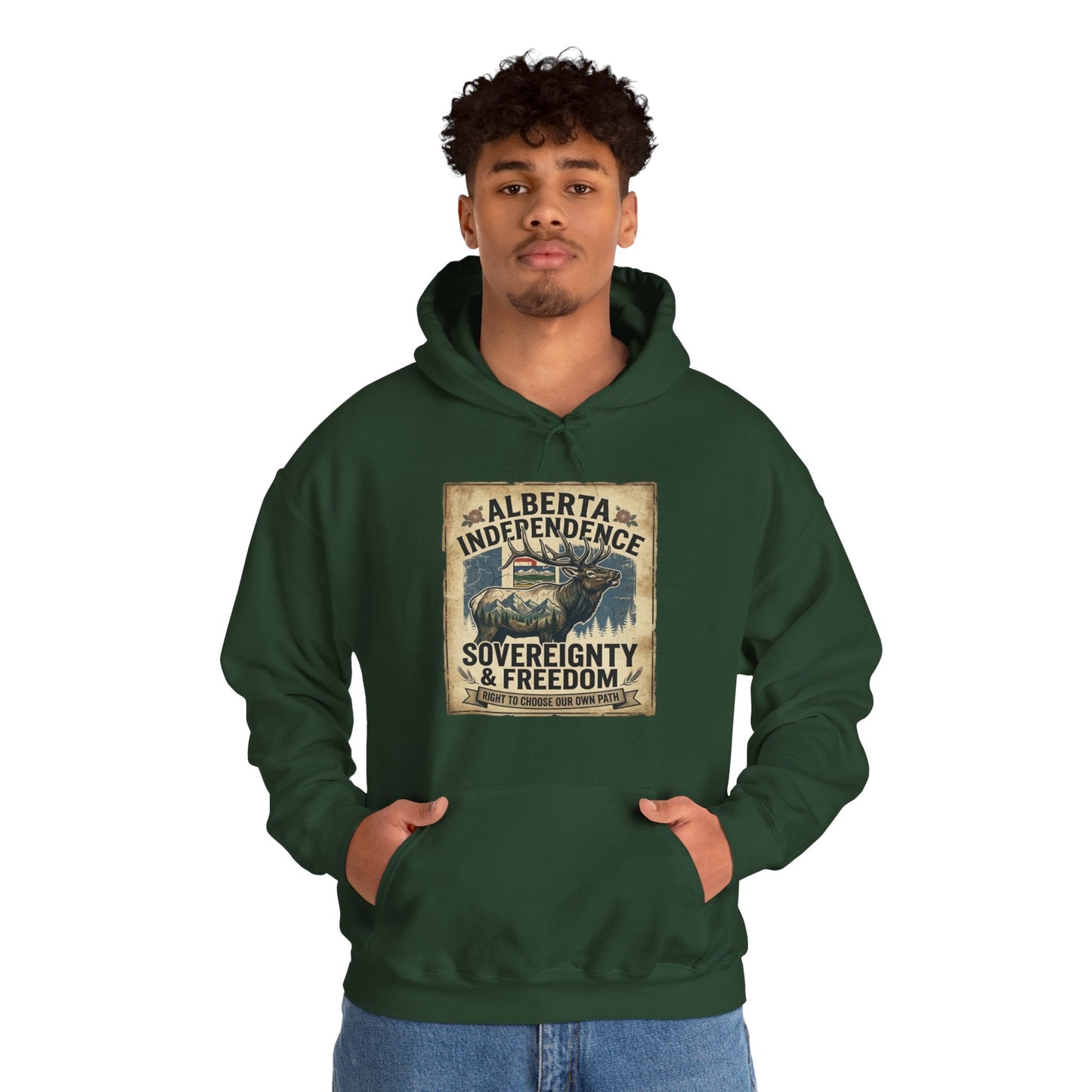 Alberta Independence Hoodie — Bull Elk